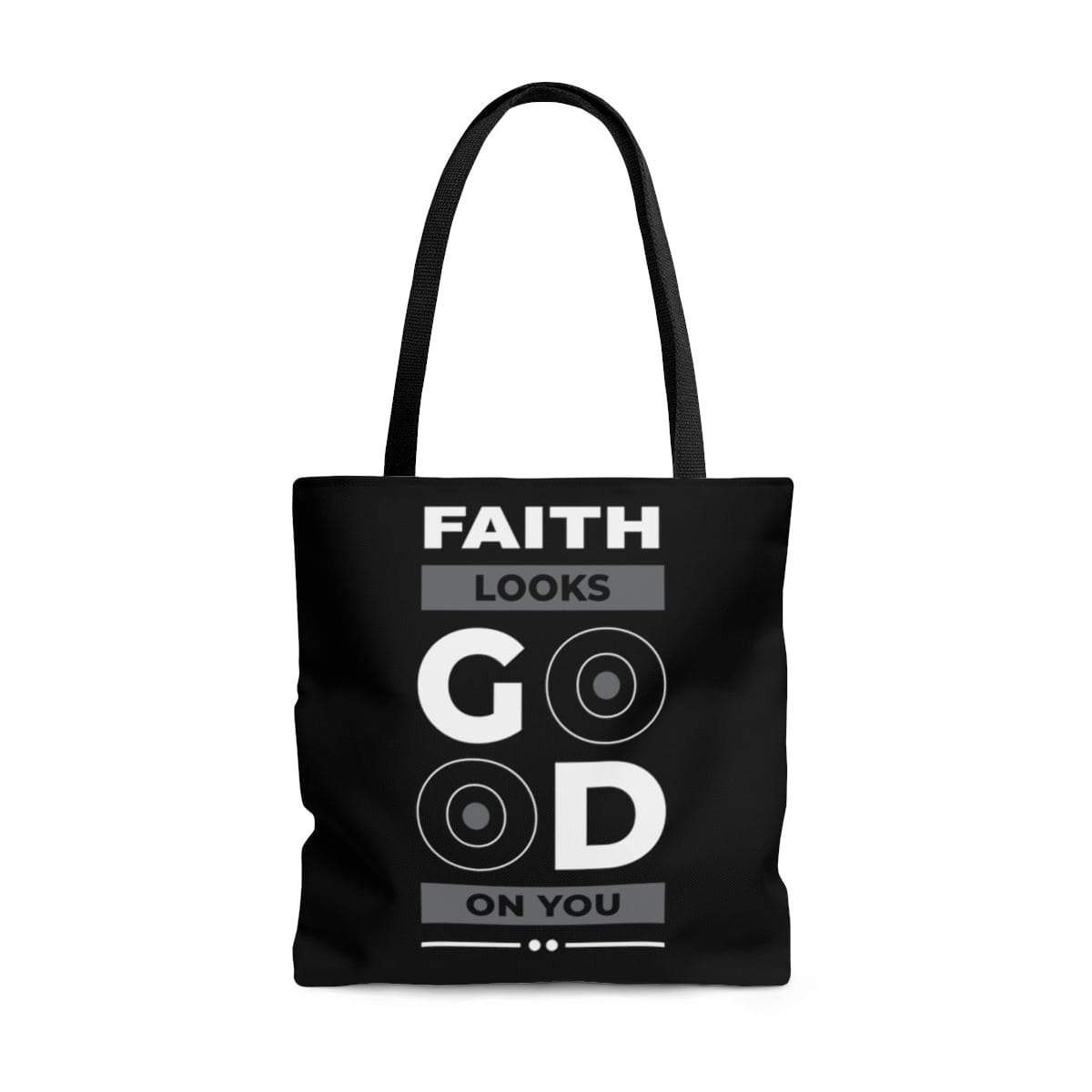 Canvas Tote Bag Faith Looks Good On You Christian Inspiration - Bags