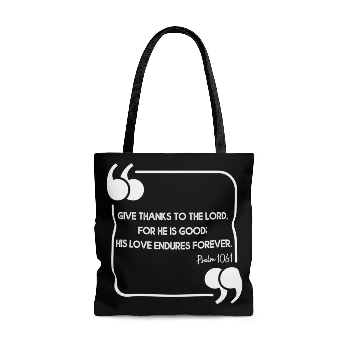 Canvas Tote Bag Give Thanks To The Lord Christian Inspiration - Bags | Canvas