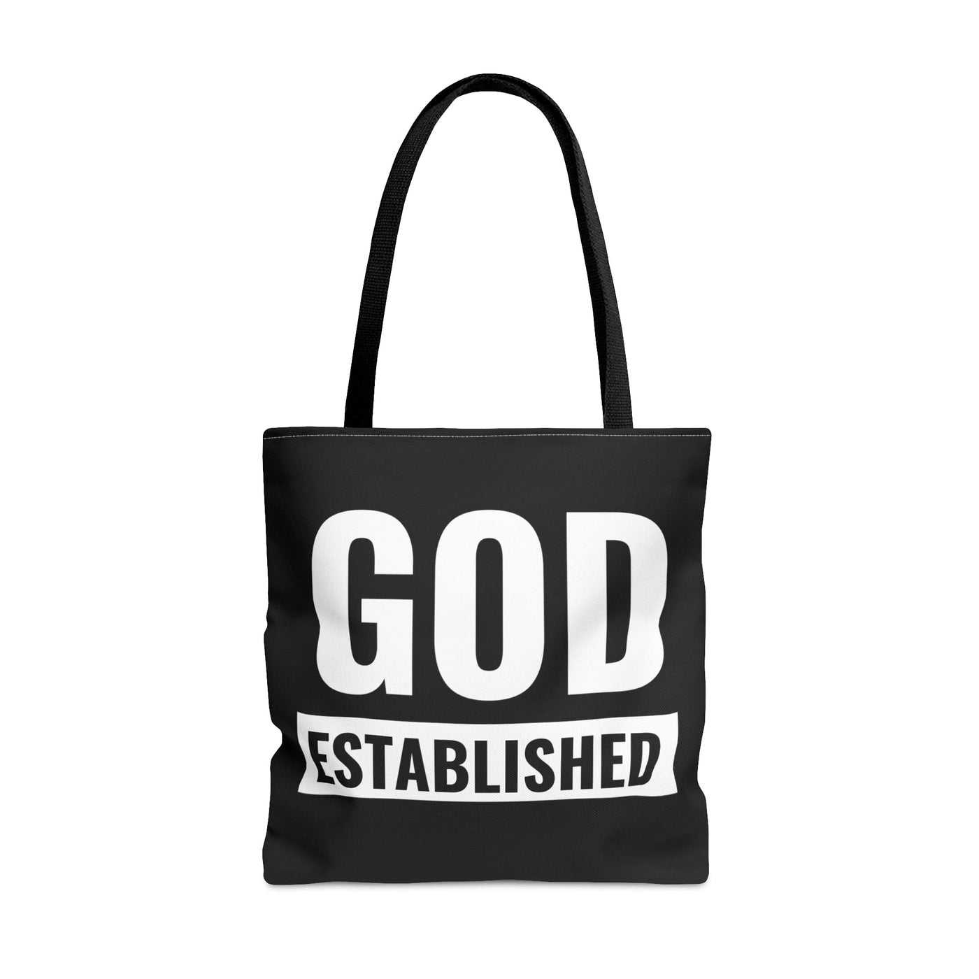 Canvas Tote Bag God Established - Bags