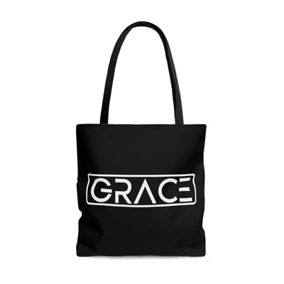 Canvas Tote Bag Grace Christian Inspiration Word Art - Bags