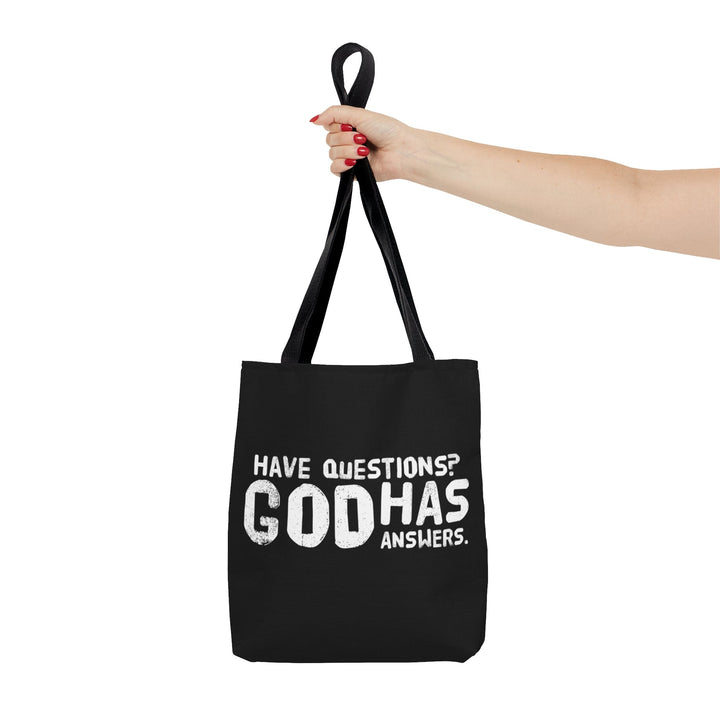 Canvas Tote Bag have Questions God has Answers Print - Bags | Canvas Tote Bags