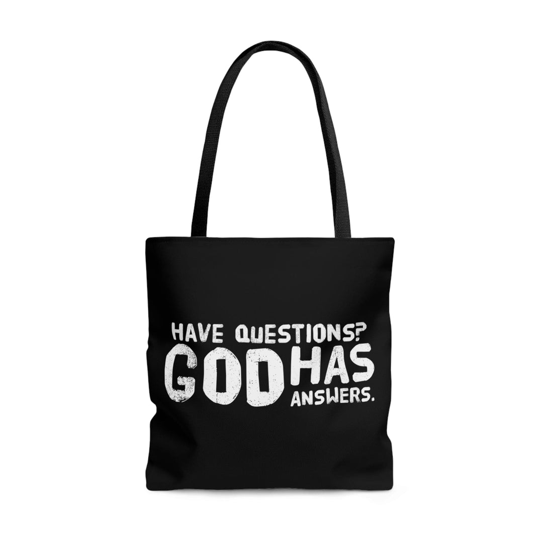 Canvas Tote Bag have Questions God has Answers Print - Bags | Canvas Tote Bags