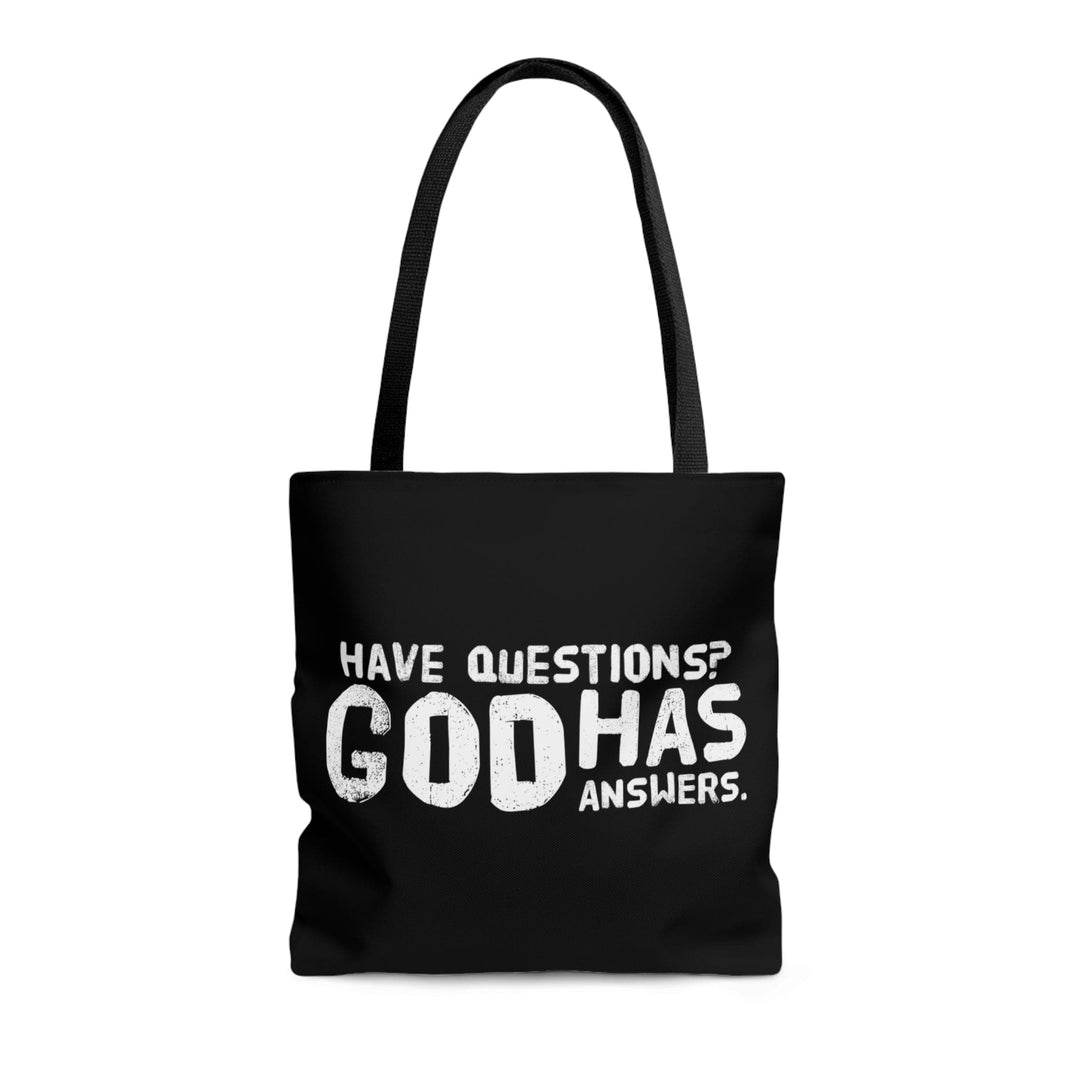 Canvas Tote Bag have Questions God has Answers Print - Bags | Canvas Tote Bags