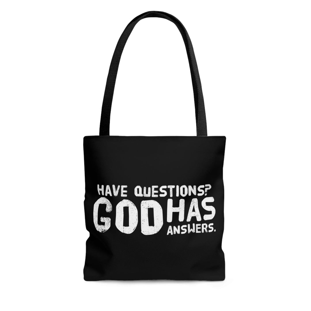 Canvas Tote Bag have Questions God has Answers Print - Bags | Canvas Tote Bags