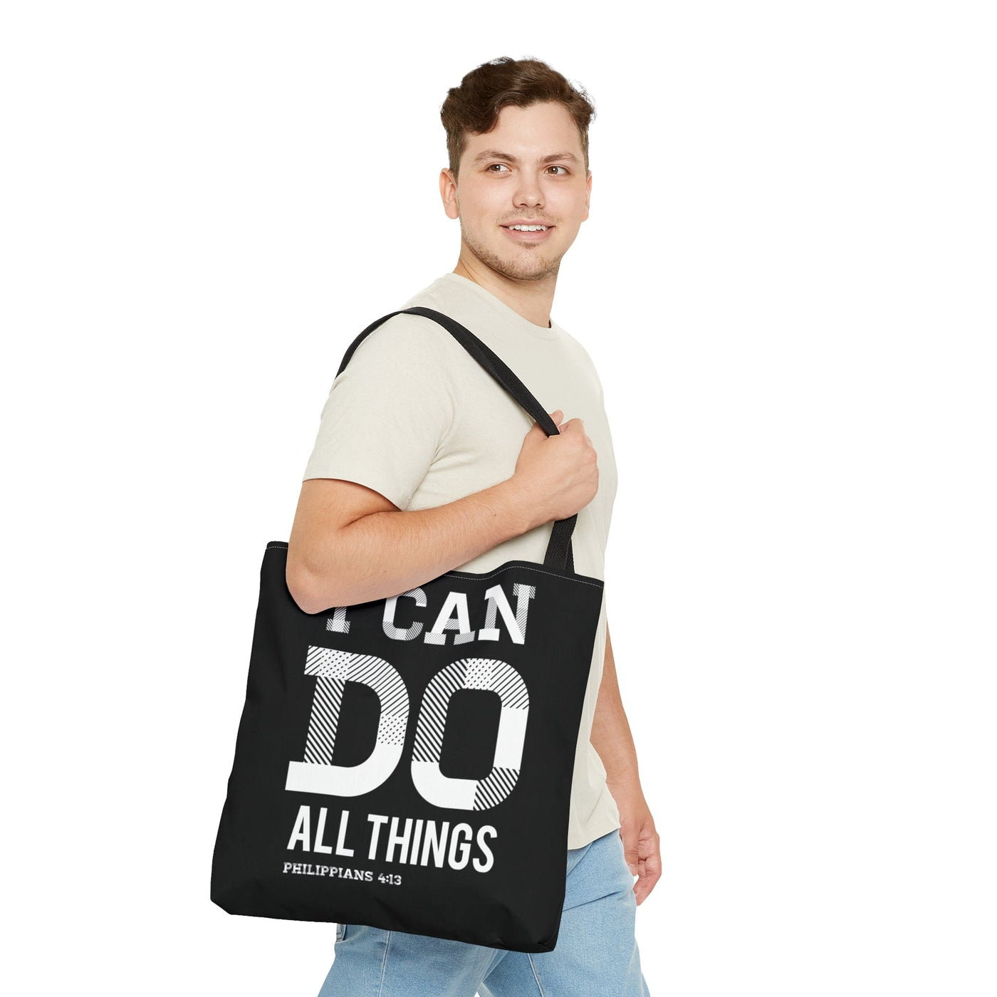Canvas Tote Bag i Can Do All Things Philippians 4:13 - Bags