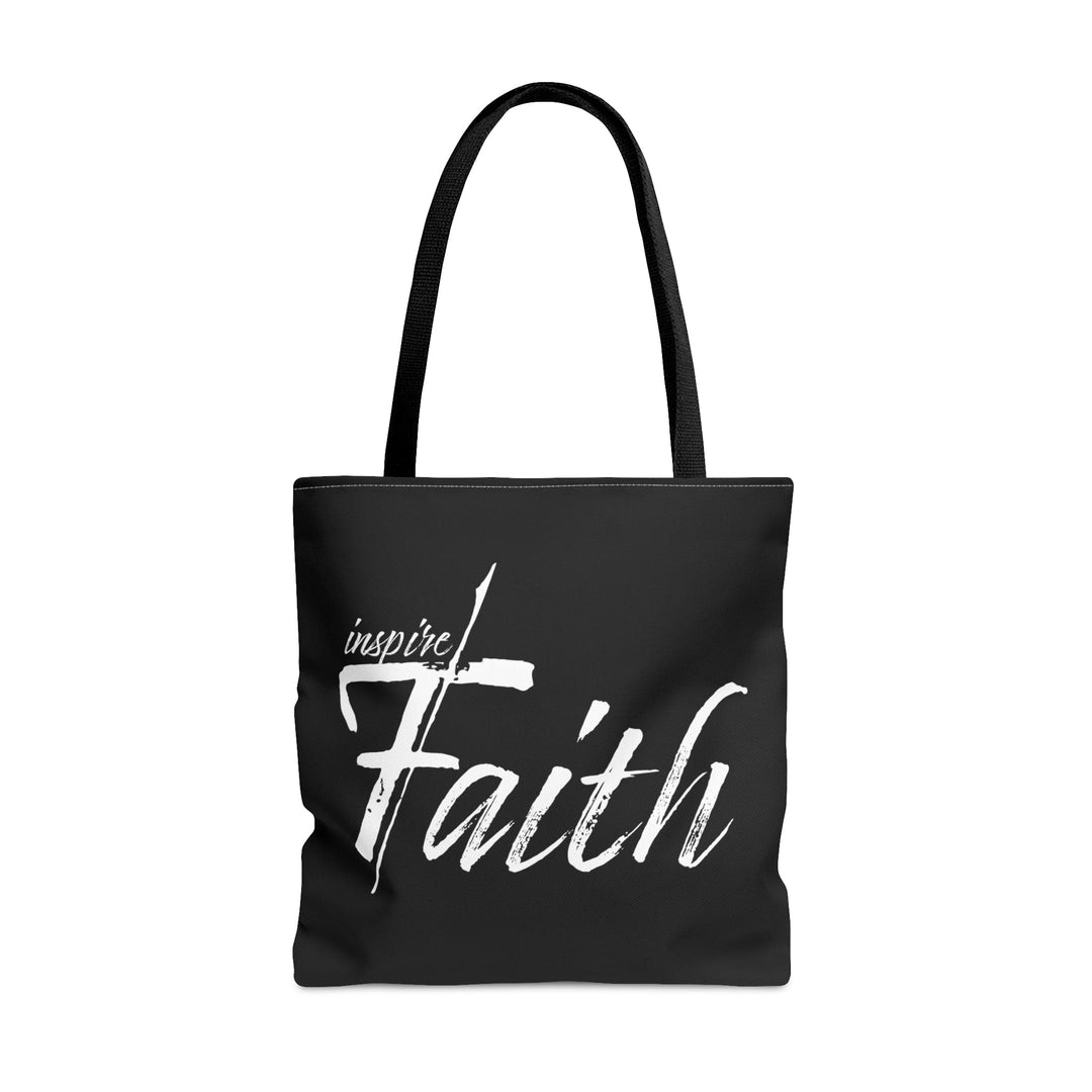 Canvas Tote Bag Inspire Faith White Print - Bags | Canvas Tote Bags