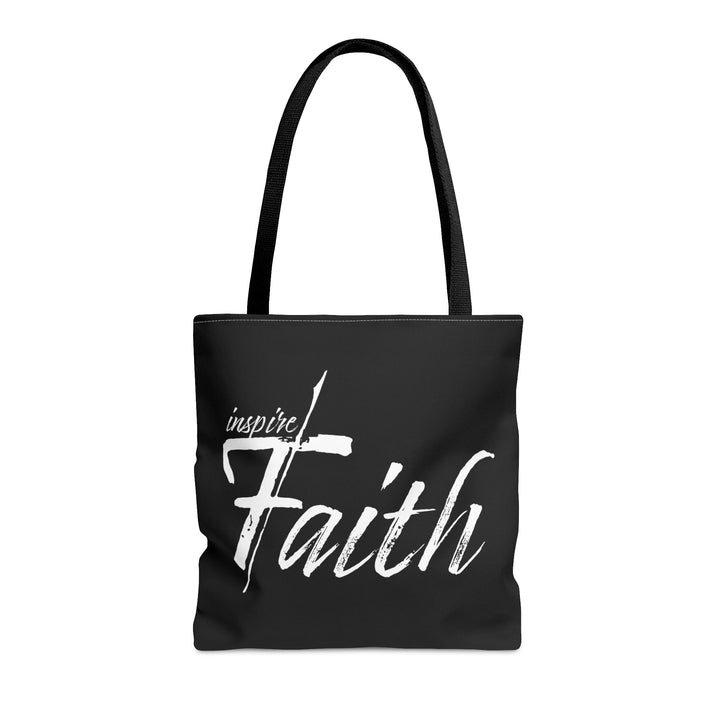 Canvas Tote Bag Inspire Faith White Print - Bags | Canvas Tote Bags