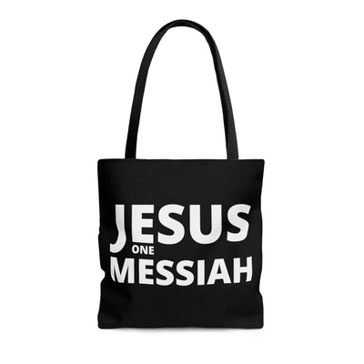 Canvas Tote Bag Jesus One Messiah Christian Inspiration - Bags | Canvas Tote