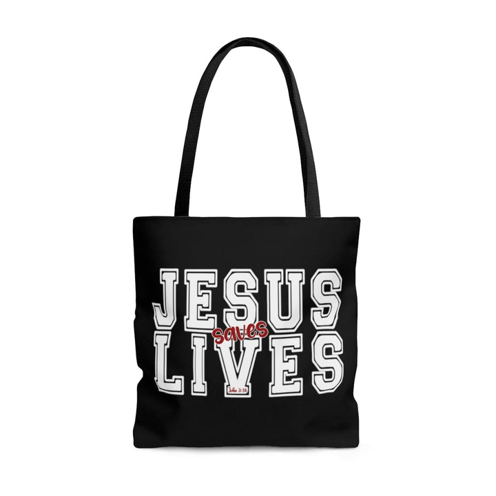 Canvas Tote Bag Jesus Saves Lives Christian Inpsiration - Bags | Canvas Tote