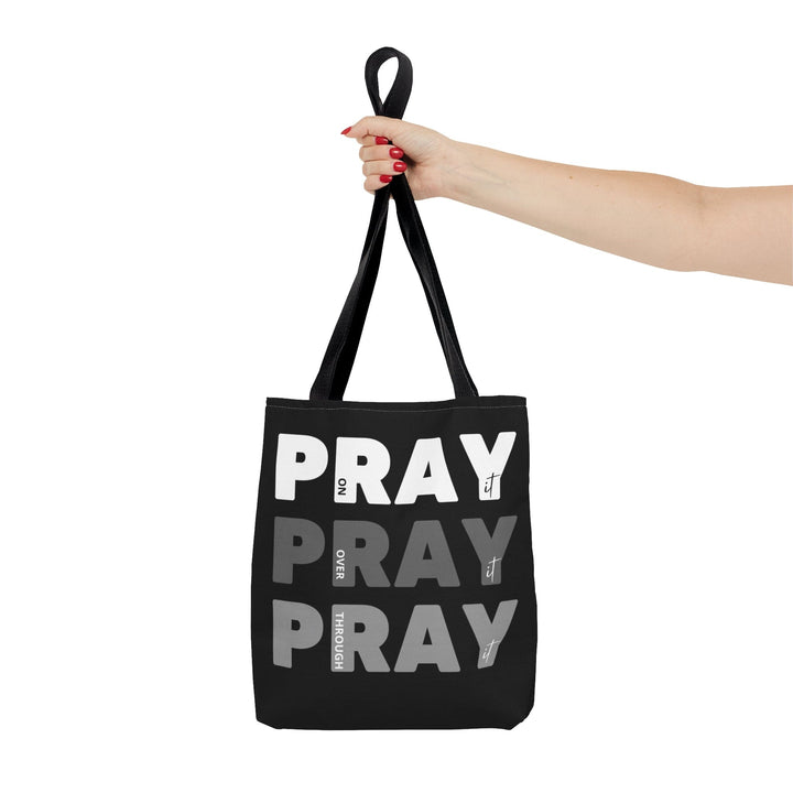 Canvas Tote Bag Pray on it Over it Through - Bags | Canvas Tote Bags