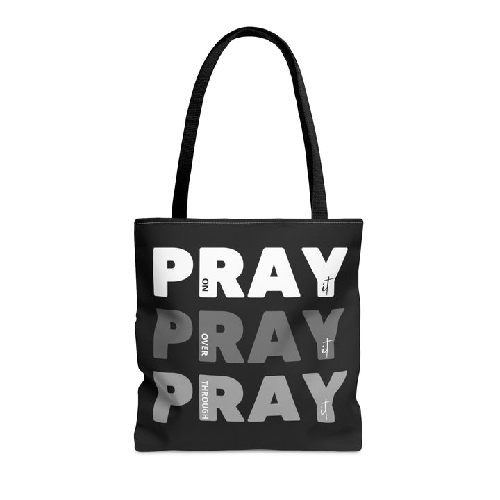 Canvas Tote Bag Pray on it Over it Through - Bags | Canvas Tote Bags