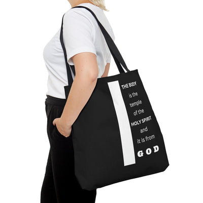 Canvas Tote Bag The Body Is The Temple Of The Holy Spirit - Scripture Verse