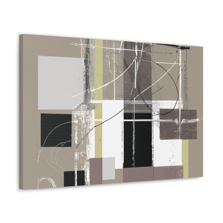 Canvas Wall Art Decor Abstract Brown Geometric Shapes - Decorative | Wall Art