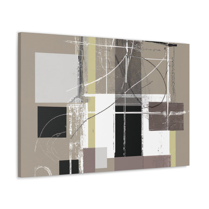 Canvas Wall Art Decor Abstract Brown Geometric Shapes - Decorative | Wall Art