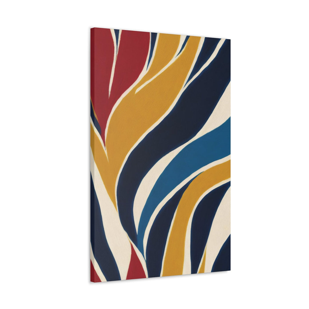 Canvas Wall Art Decor - Abstract Multicolor Swirl Line Pattern 78386