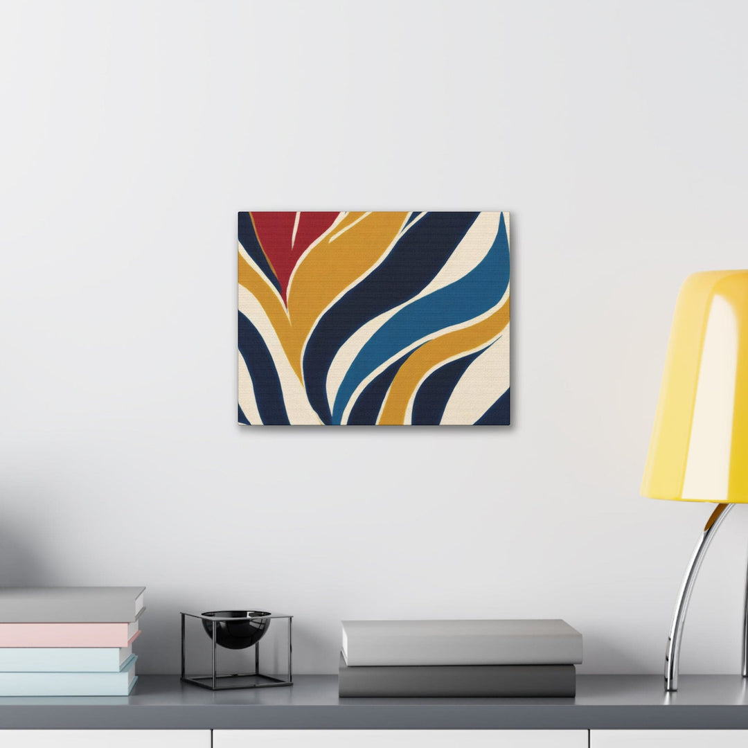 Canvas Wall Art Decor - Abstract Multicolor Swirl Line Pattern 78386