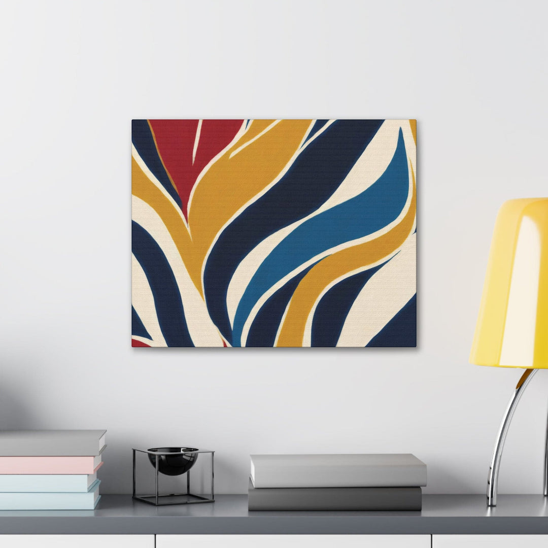 Canvas Wall Art Decor - Abstract Multicolor Swirl Line Pattern 78386