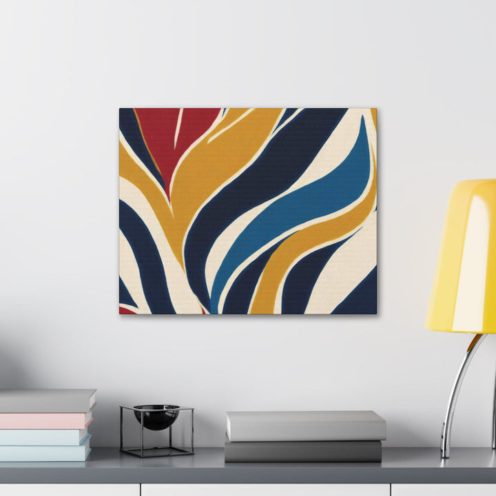 Canvas Wall Art Decor - Abstract Multicolor Swirl Line Pattern 78386