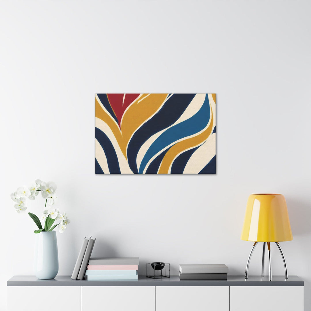 Canvas Wall Art Decor - Abstract Multicolor Swirl Line Pattern 78386