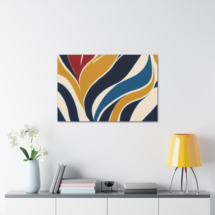Canvas Wall Art Decor - Abstract Multicolor Swirl Line Pattern 78386