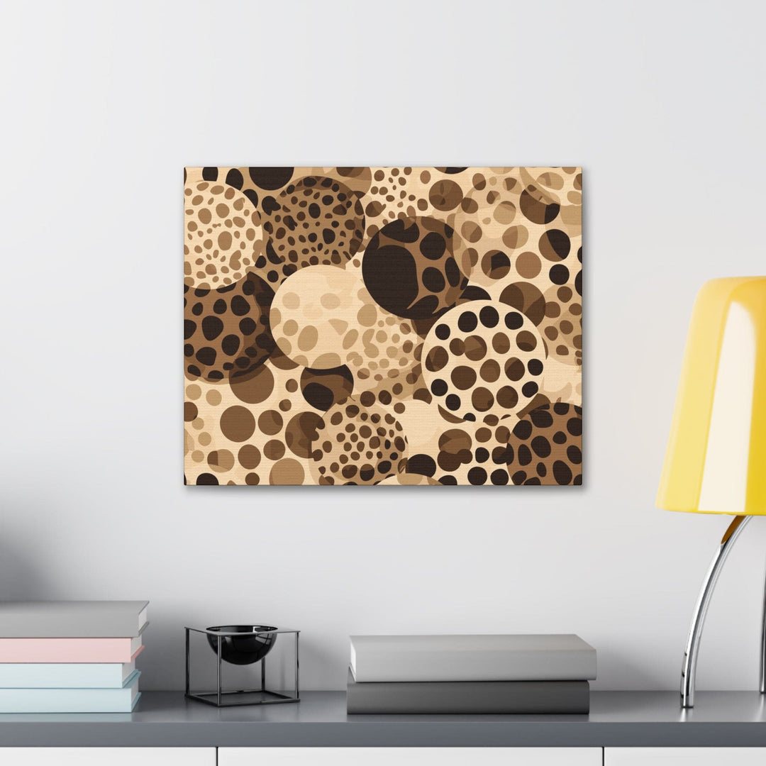 Canvas Wall Art Decor - Beige Brown Spotted Print - Decorative | Wall Art