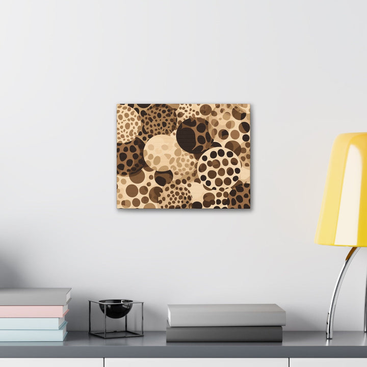 Canvas Wall Art Decor - Beige Brown Spotted Print - Decorative | Wall Art