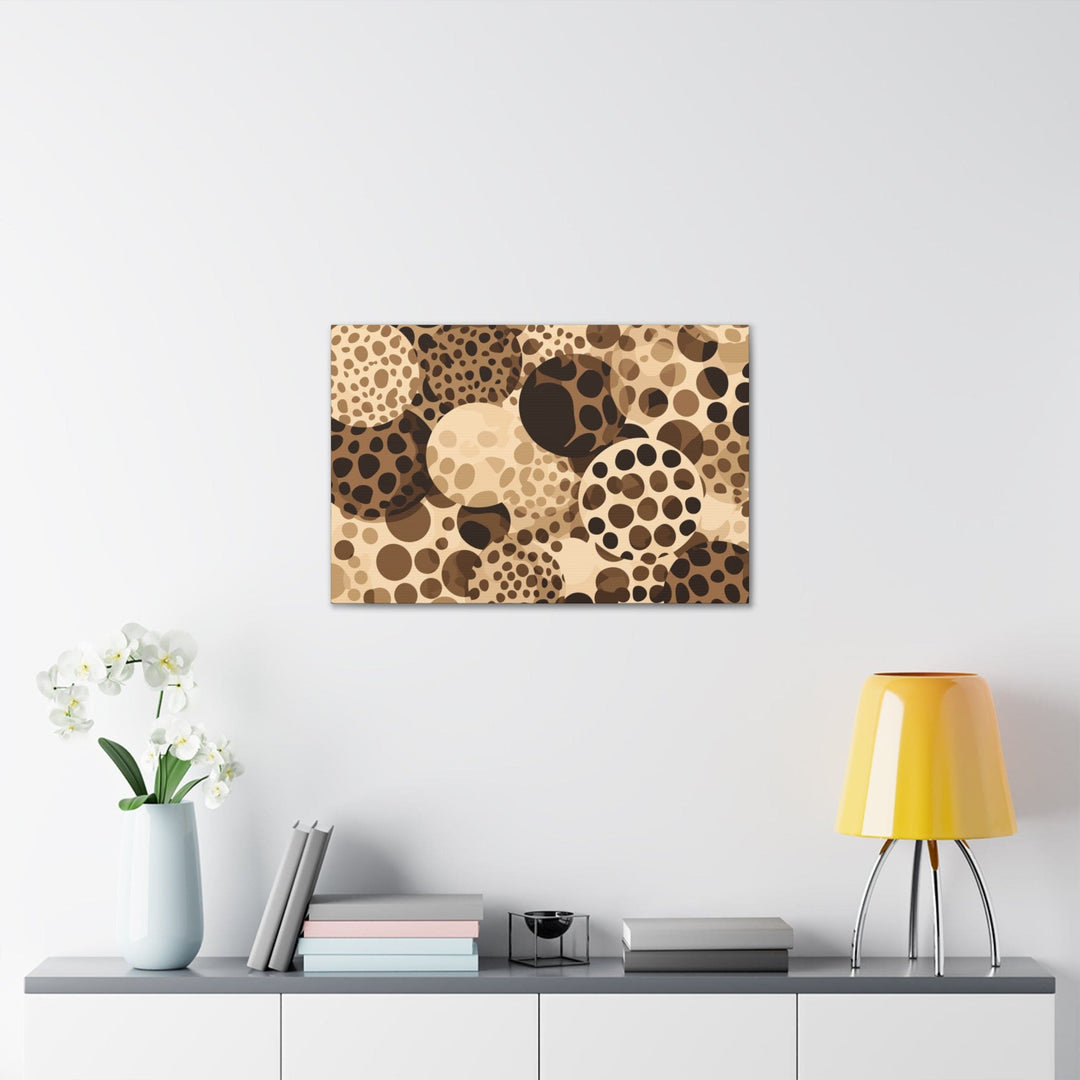 Canvas Wall Art Decor - Beige Brown Spotted Print - Decorative | Wall Art