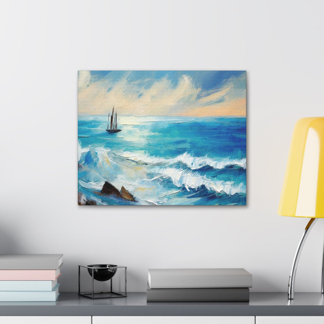 Canvas Wall Art Decor Blue Ocean Print - Decorative | Wall Art | Canvas Prints