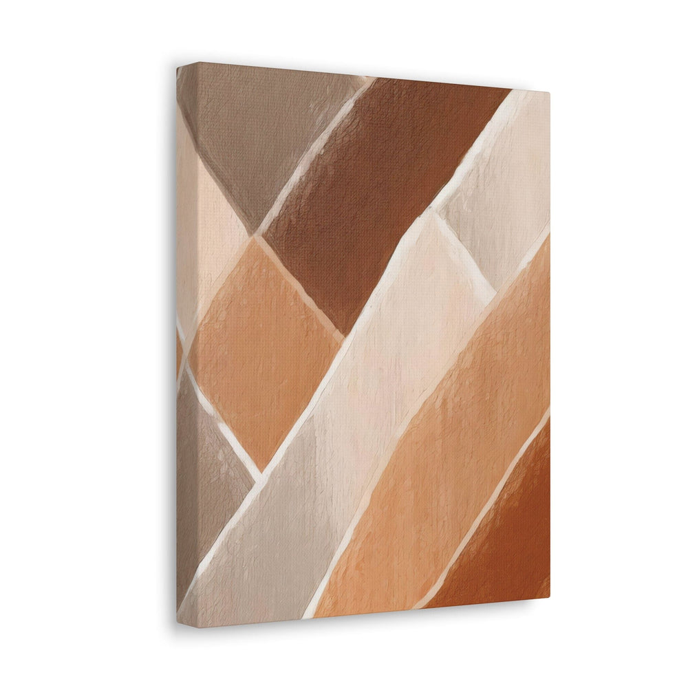 Canvas Wall Art Decor - Brown Rustic Watercolors Print - Decorative/Wall