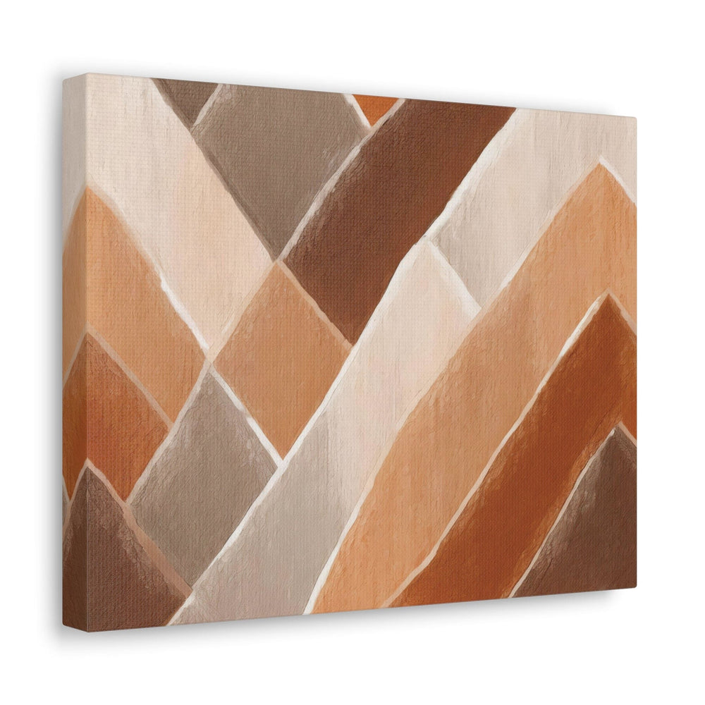 Canvas Wall Art Decor - Brown Rustic Watercolors Print - Decorative/Wall