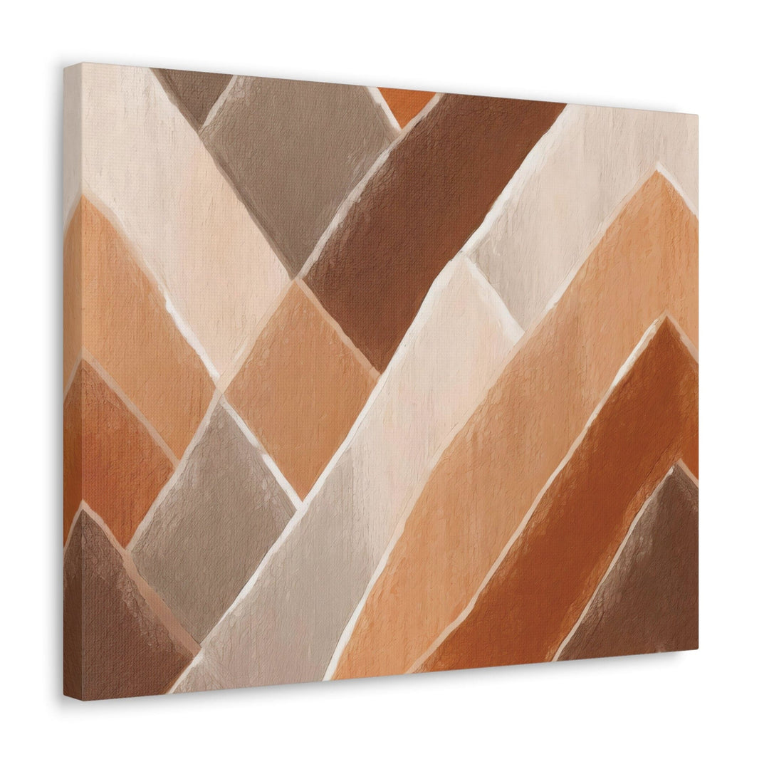 Canvas Wall Art Decor - Brown Rustic Watercolors Print - Decorative/Wall