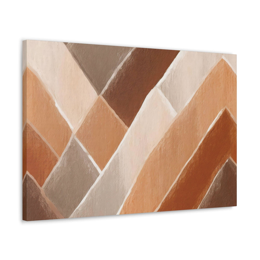 Canvas Wall Art Decor - Brown Rustic Watercolors Print - Decorative/Wall