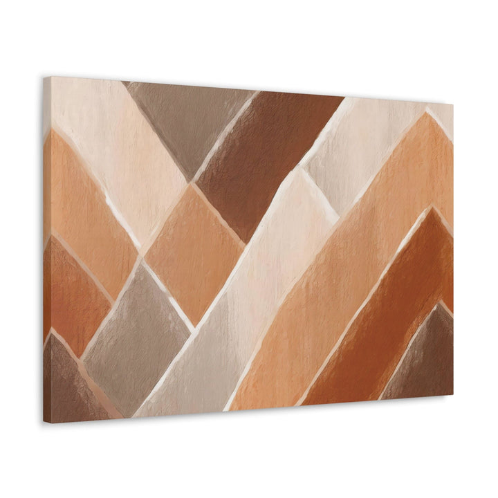 Canvas Wall Art Decor - Brown Rustic Watercolors Print - Decorative/Wall