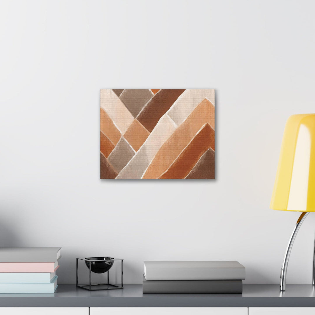 Canvas Wall Art Decor - Brown Rustic Watercolors Print - Decorative/Wall