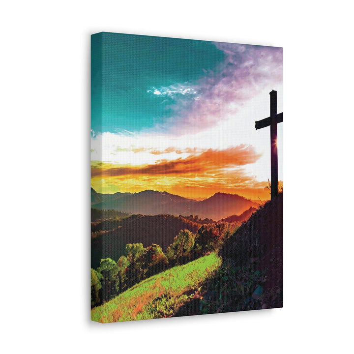 Canvas Wall Art Decor - Cross on Hilltop - Decorative | Wall Art | Canvas Prints