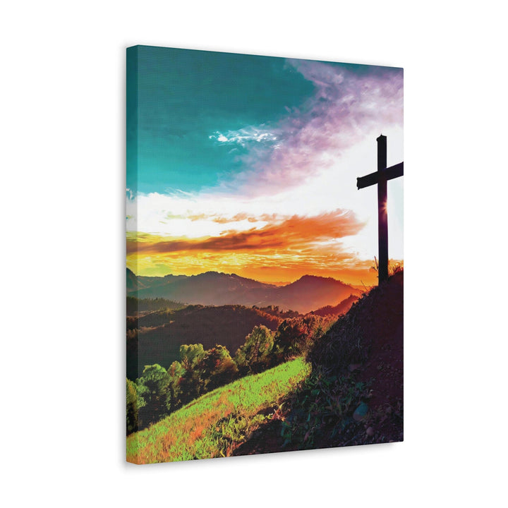 Canvas Wall Art Decor - Cross on Hilltop - Decorative | Wall Art | Canvas Prints