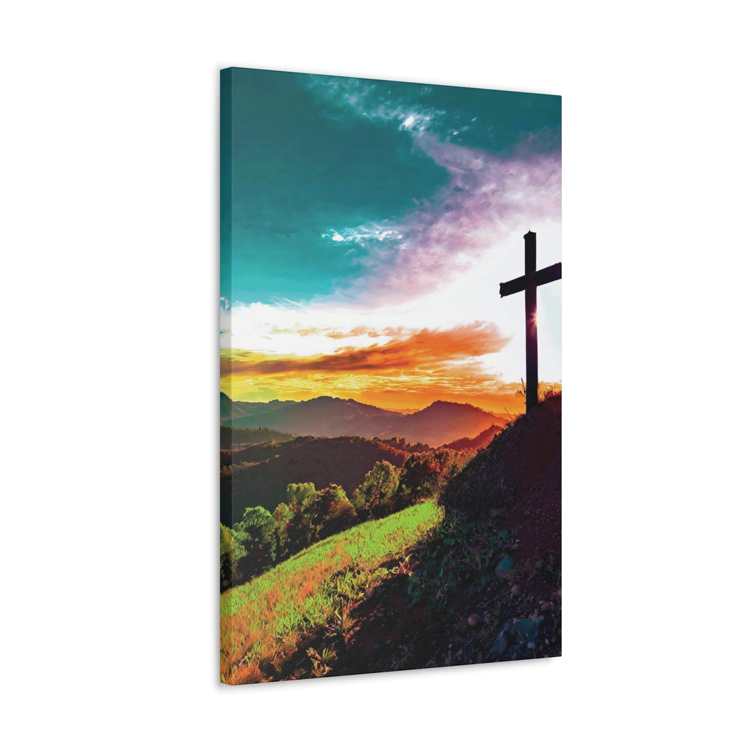 Canvas Wall Art Decor - Cross on Hilltop - Decorative | Wall Art | Canvas Prints