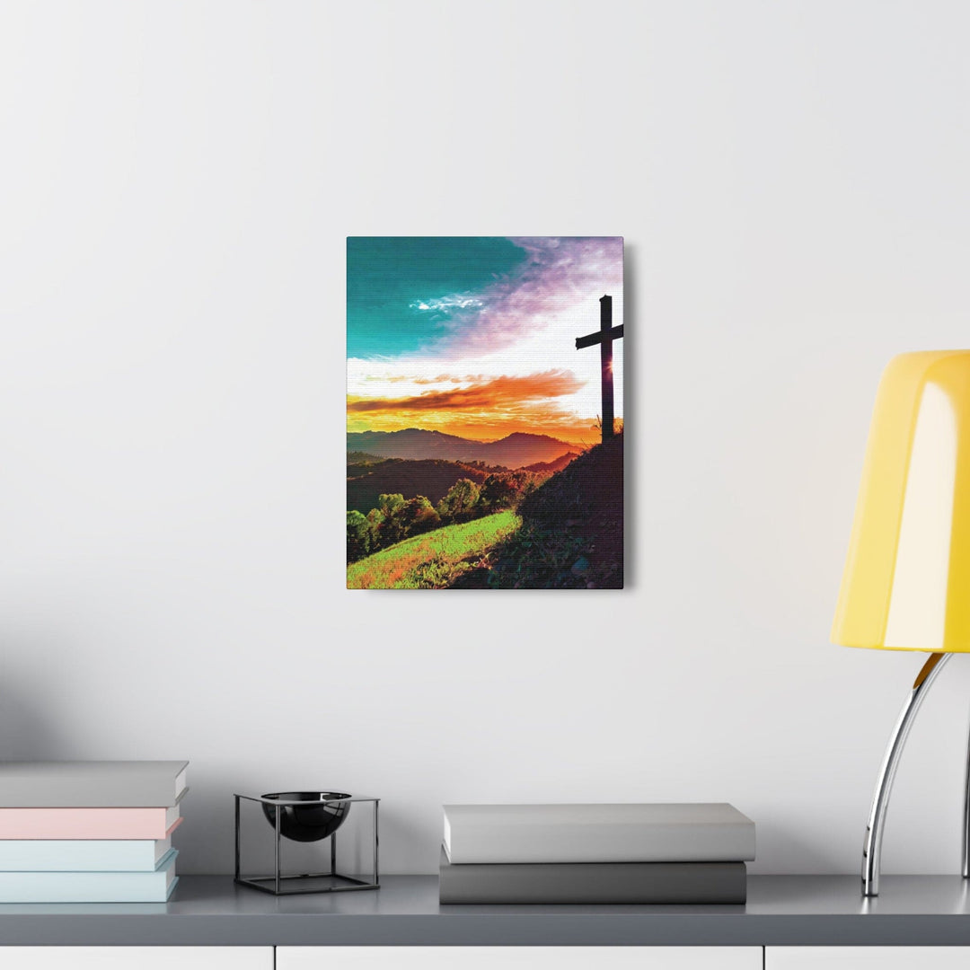 Canvas Wall Art Decor - Cross on Hilltop - Decorative | Wall Art | Canvas Prints