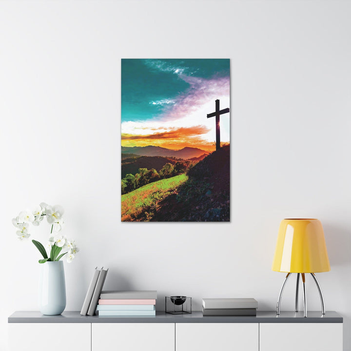 Canvas Wall Art Decor - Cross on Hilltop - Decorative | Wall Art | Canvas Prints