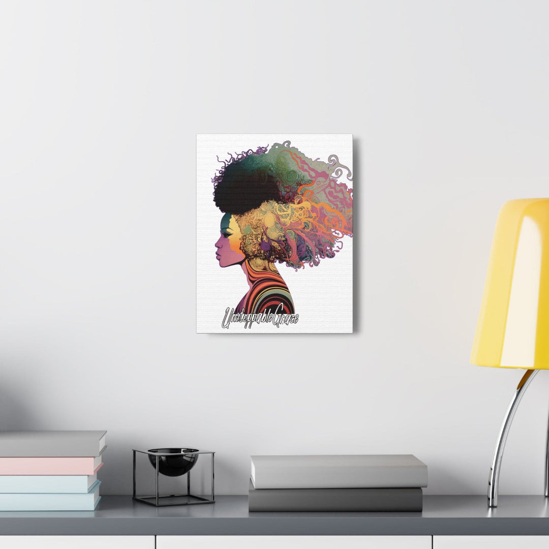Canvas Wall Art Decor - Female Warrior Clipart Pastel Essence Kaleidoscope