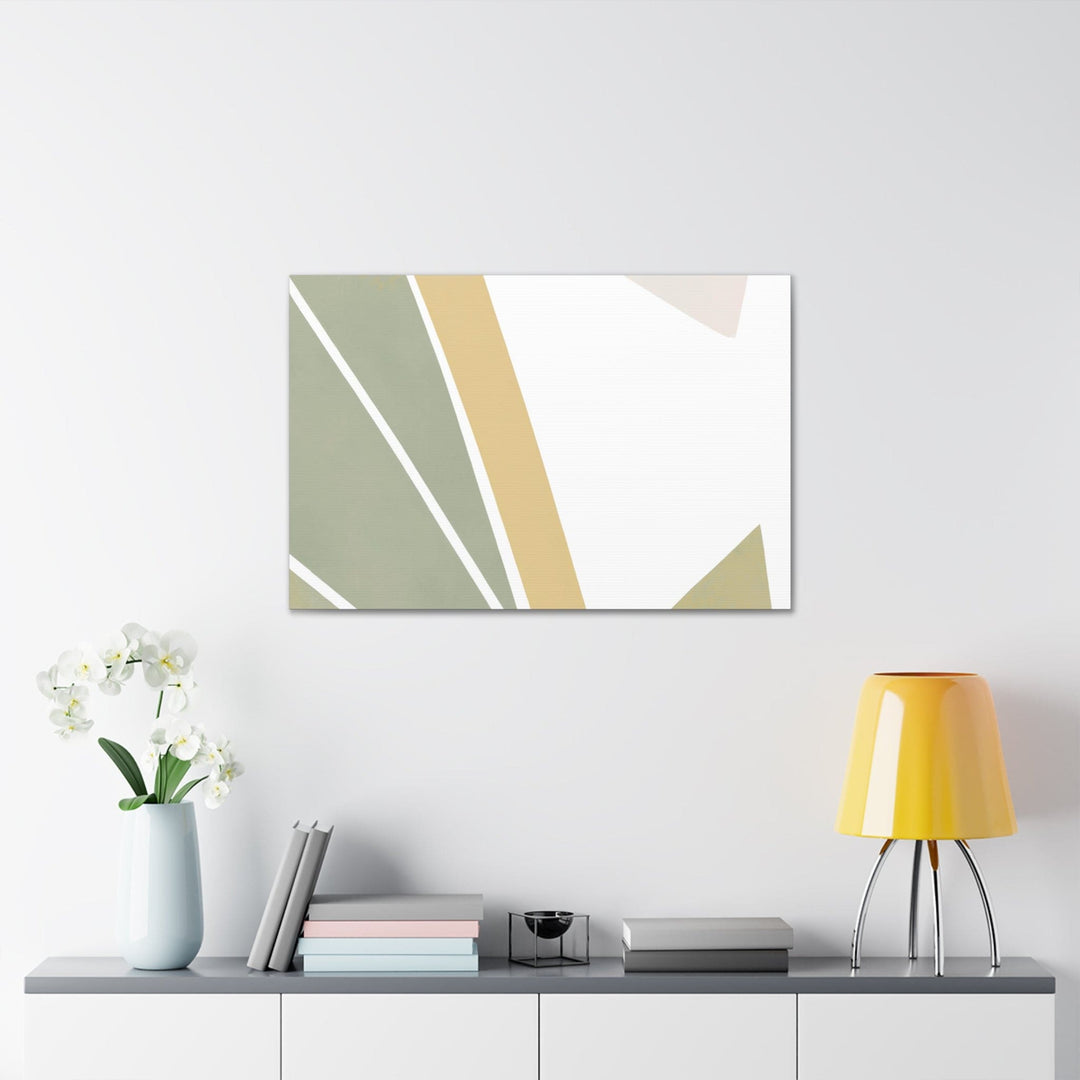 Canvas Wall Art Decor Green Abstract Geometric Pattern - Decorative | Wall Art