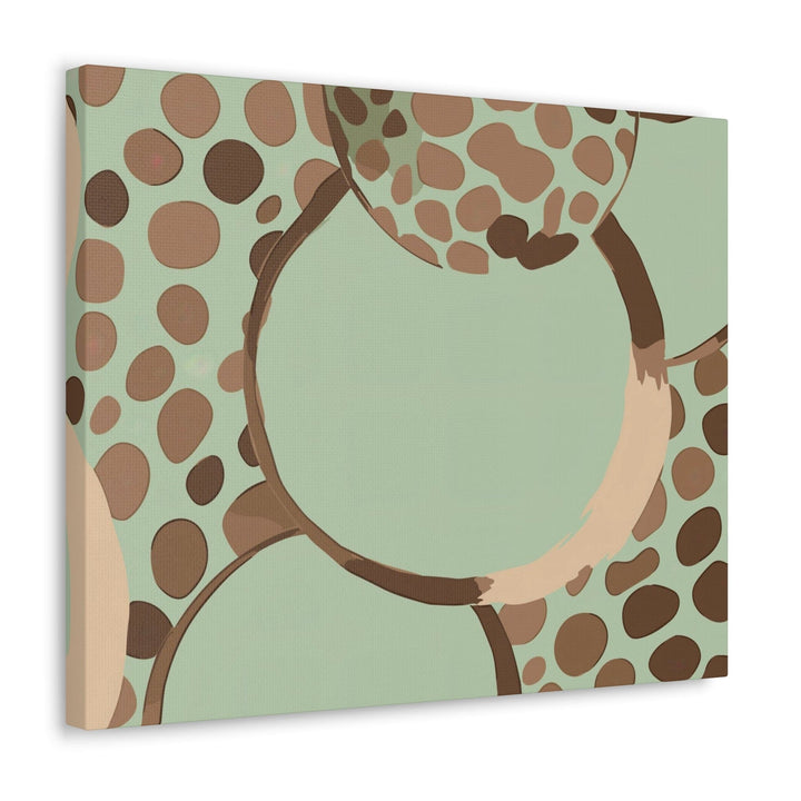 Canvas Wall Art Decor - Green Beige Spotted Print - Decorative | Wall Art