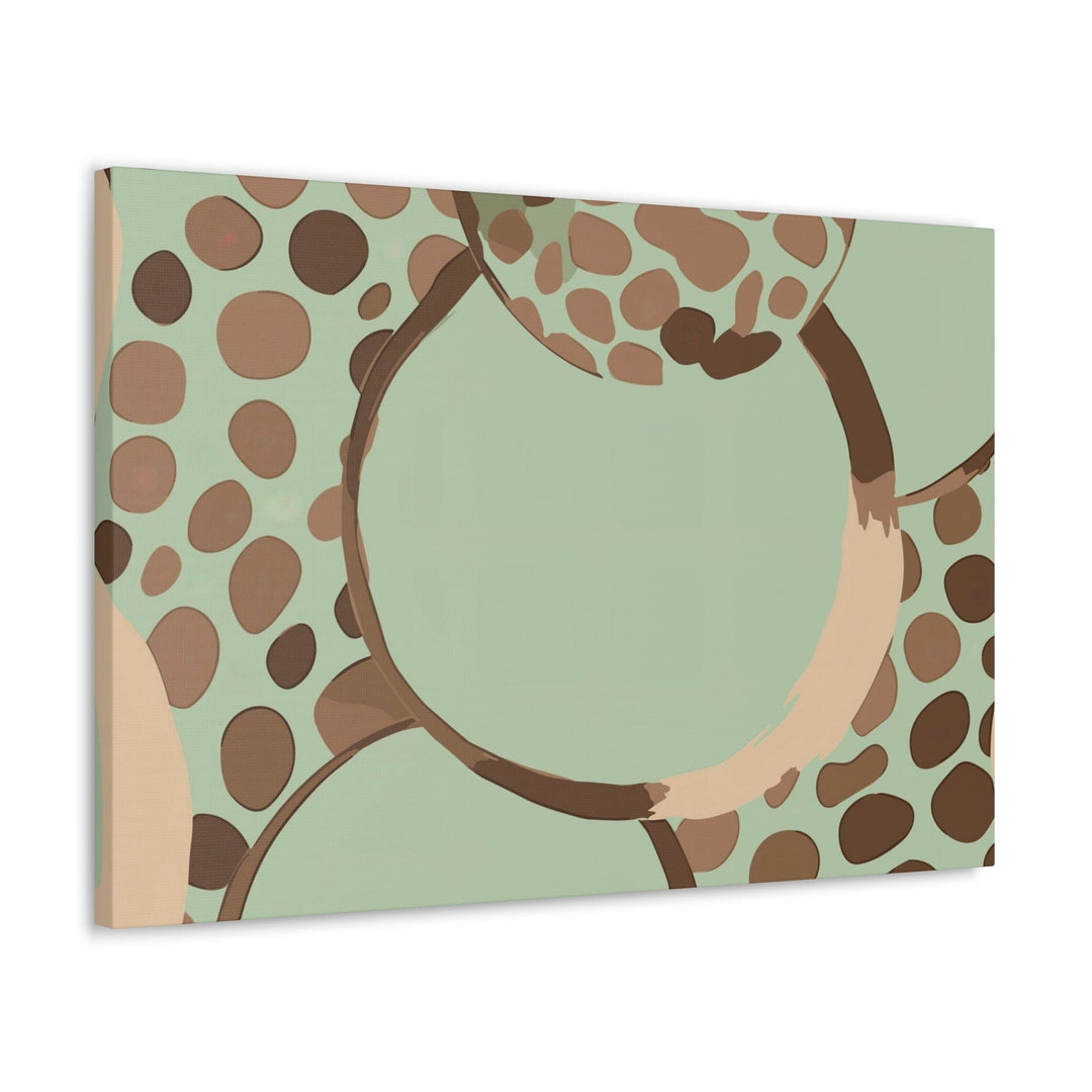 Canvas Wall Art Decor - Green Beige Spotted Print - Decorative | Wall Art