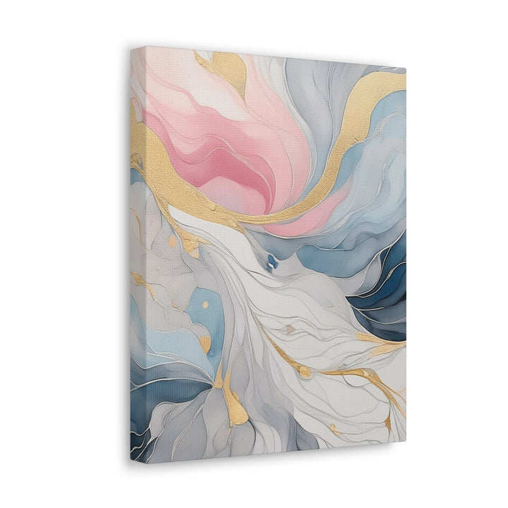 Canvas Wall Art Decor Marble Cloud of Grey Pink Blue 5522 - Decorative | Wall