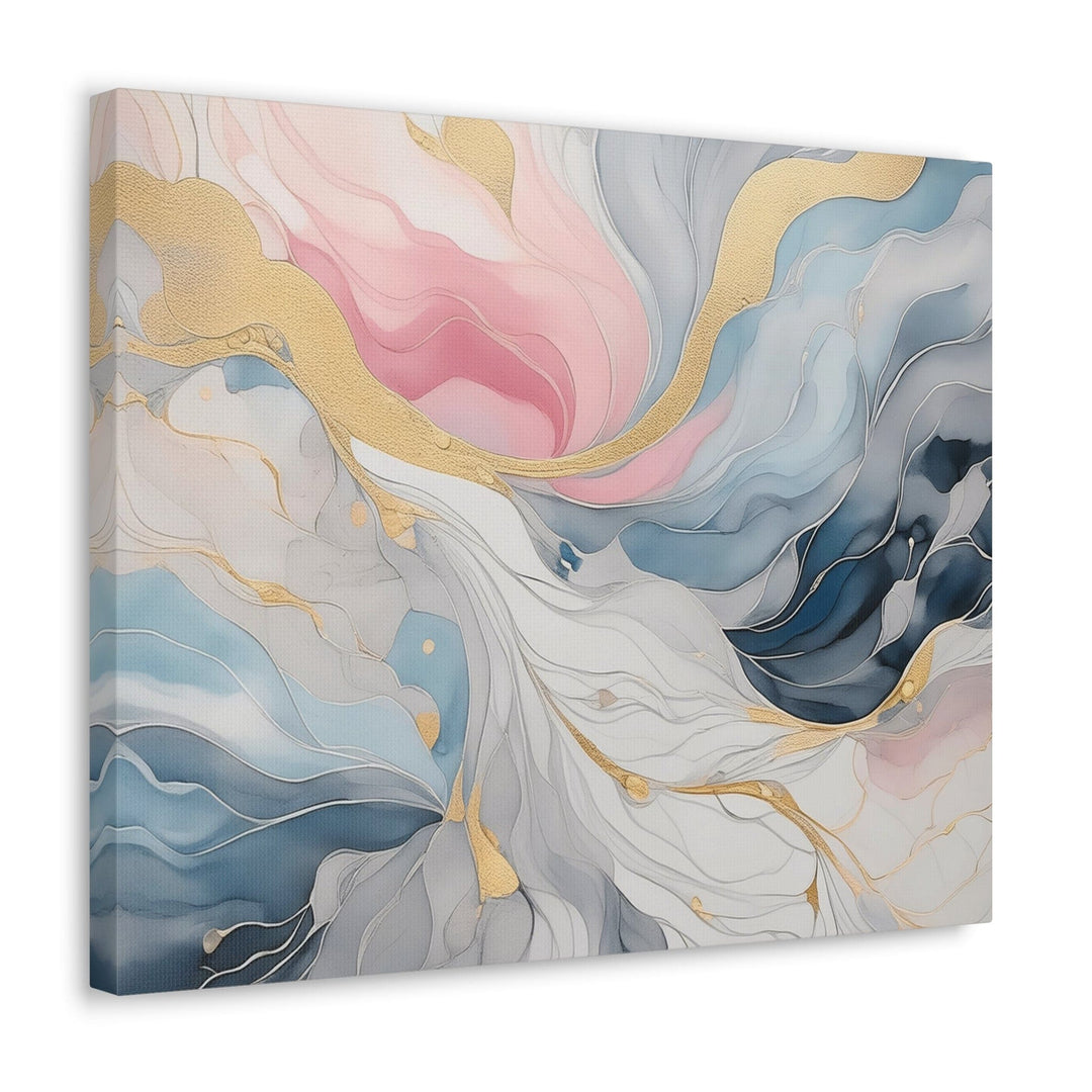 Canvas Wall Art Decor Marble Cloud of Grey Pink Blue 5522 - Decorative | Wall