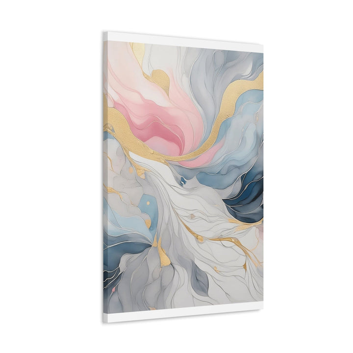 Canvas Wall Art Decor Marble Cloud of Grey Pink Blue 5522 - Decorative | Wall