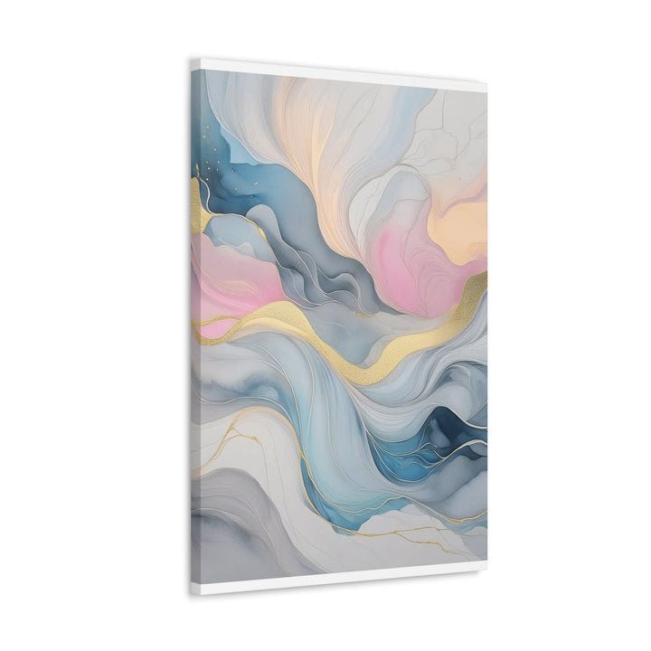 Canvas Wall Art Decor - Marble Cloud of Grey Pink Blue 72067 - Decorative/Wall