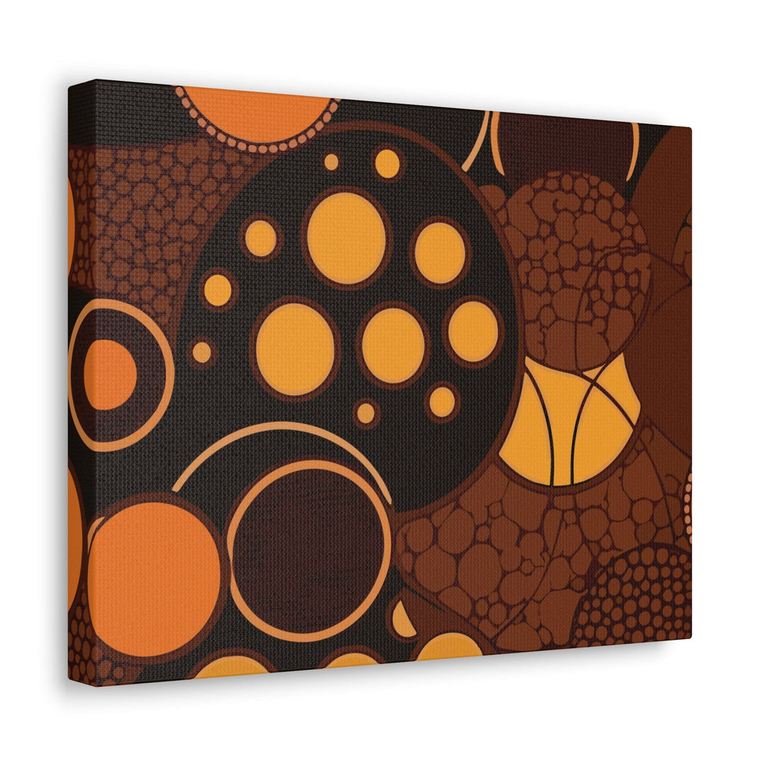 Canvas Wall Art Decor Orange Brown Spotted Print - Decorative | Wall Art