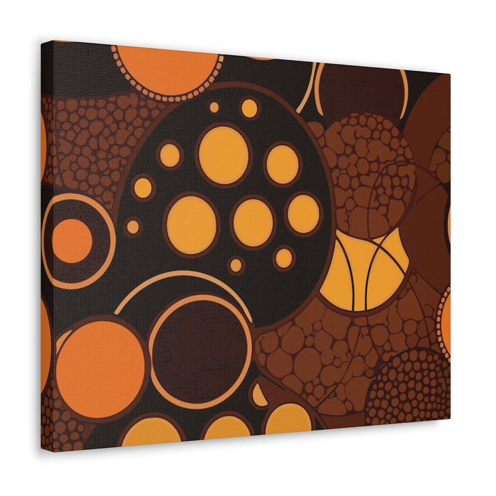 Canvas Wall Art Decor Orange Brown Spotted Print - Decorative | Wall Art