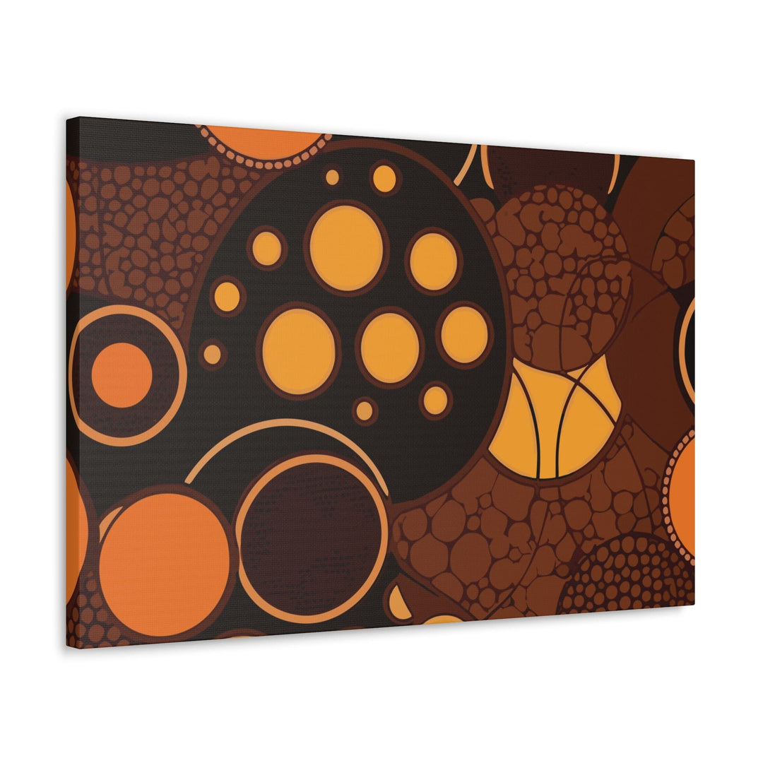 Canvas Wall Art Decor Orange Brown Spotted Print - Decorative | Wall Art